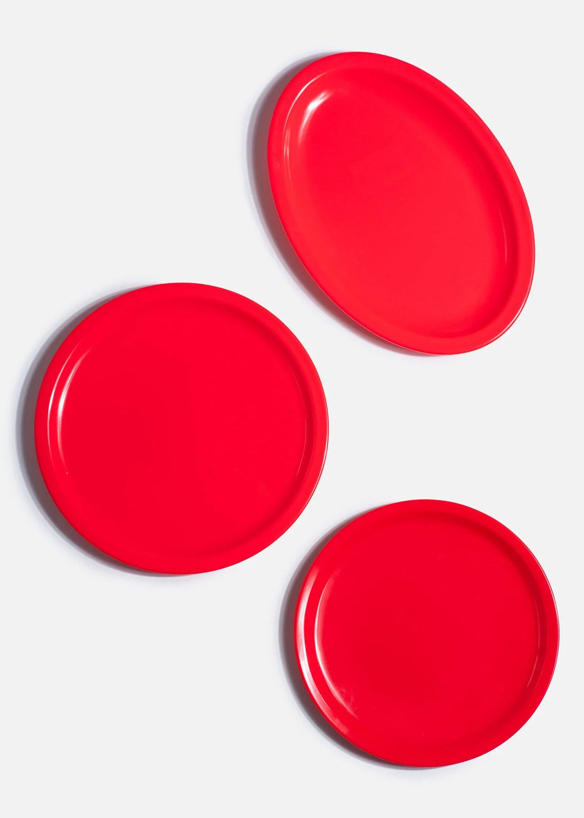 Platos trinche de melamina rojo Institucional — imagen de producto, vista 1