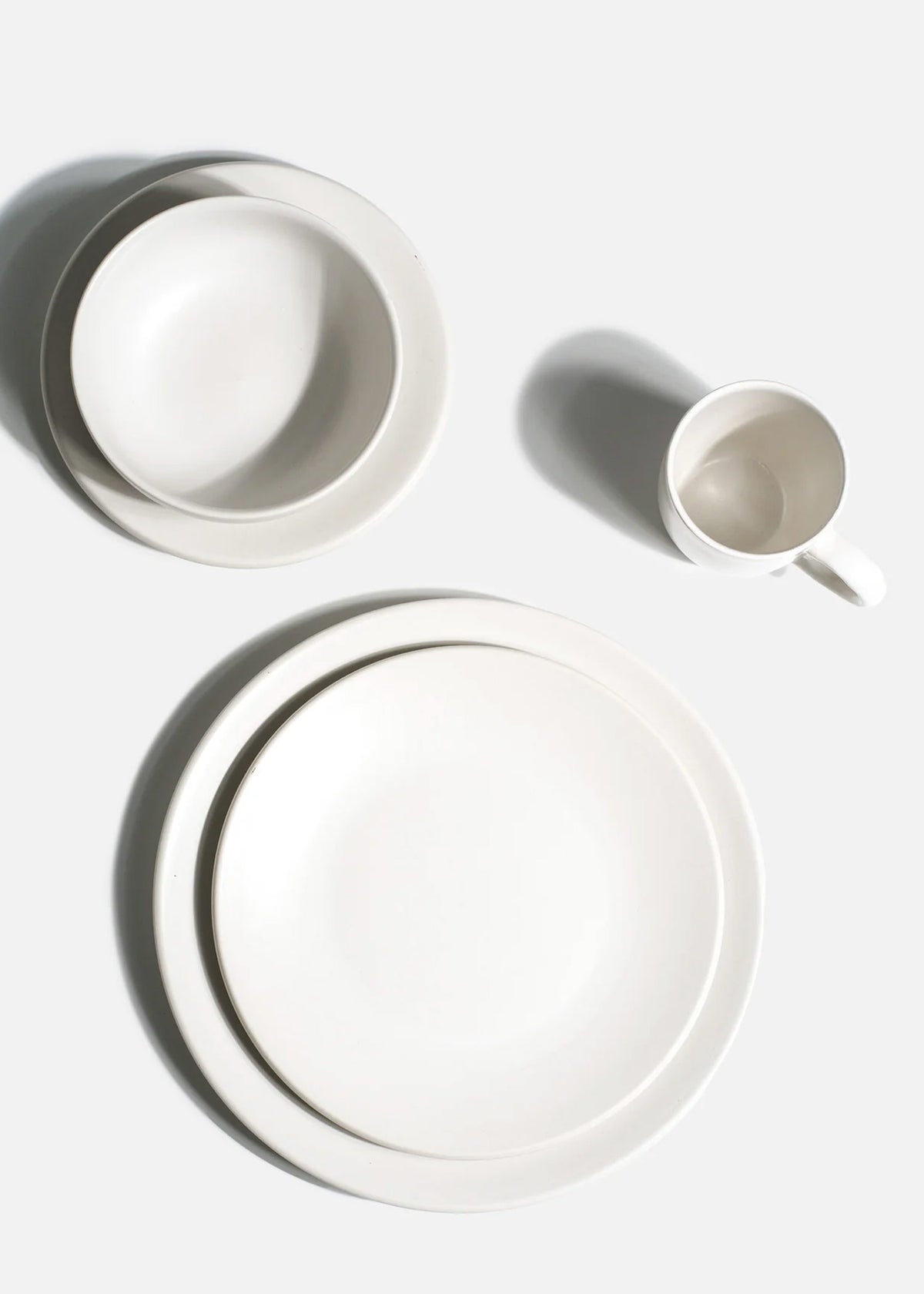 Platos trinche de cerámica blanco Baltimore — imagen de producto, vista 1