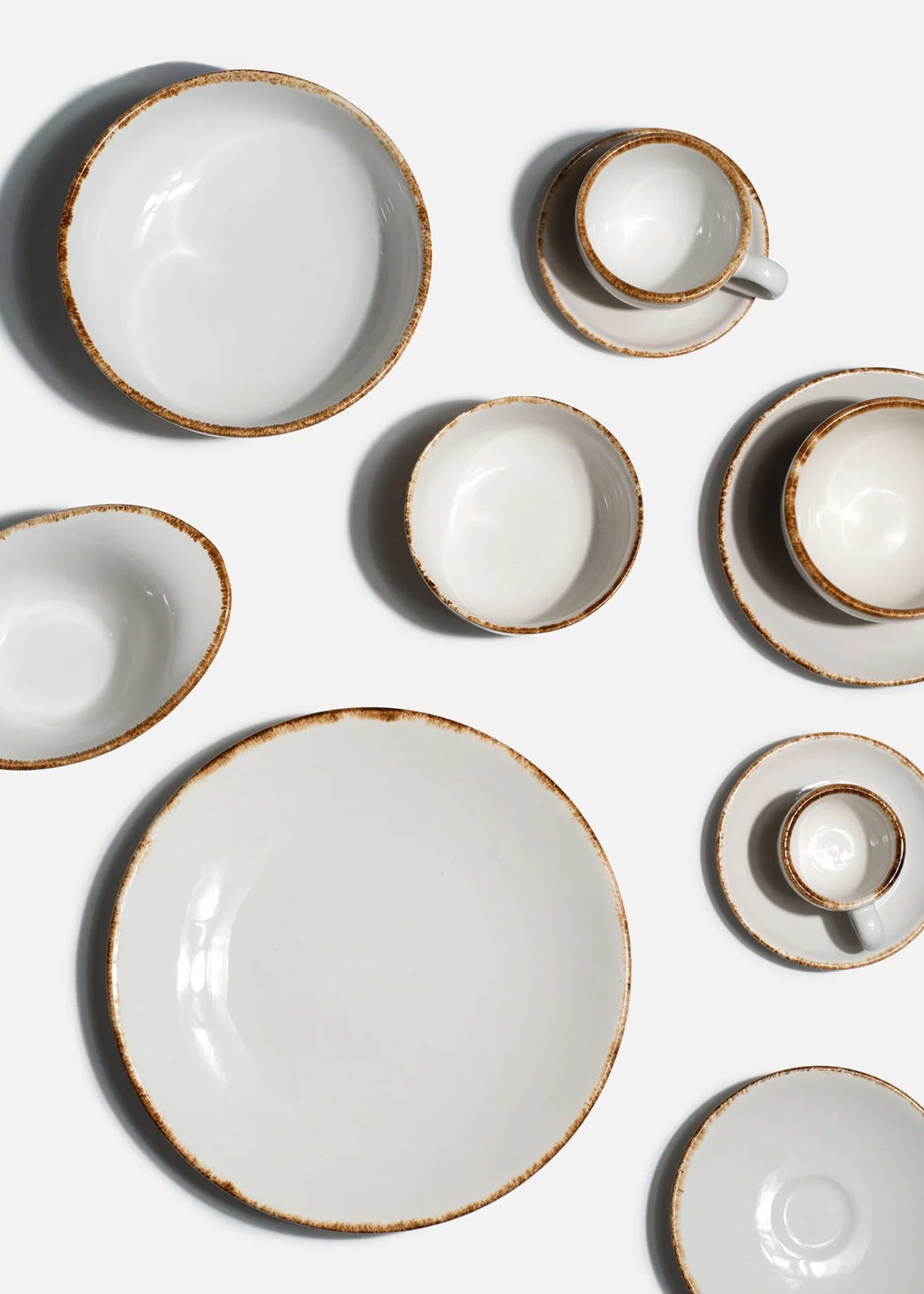 Platos trinche de porcelana blanco Petra — imagen de producto, vista 1