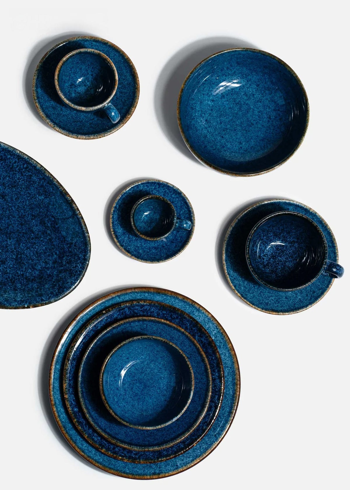 Platos trinche de porcelana azul Midnight — imagen de producto, vista 1
