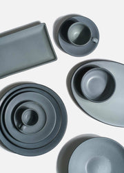 Platos trinche de porcelana gris Chrom — imagen de producto, vista 1
