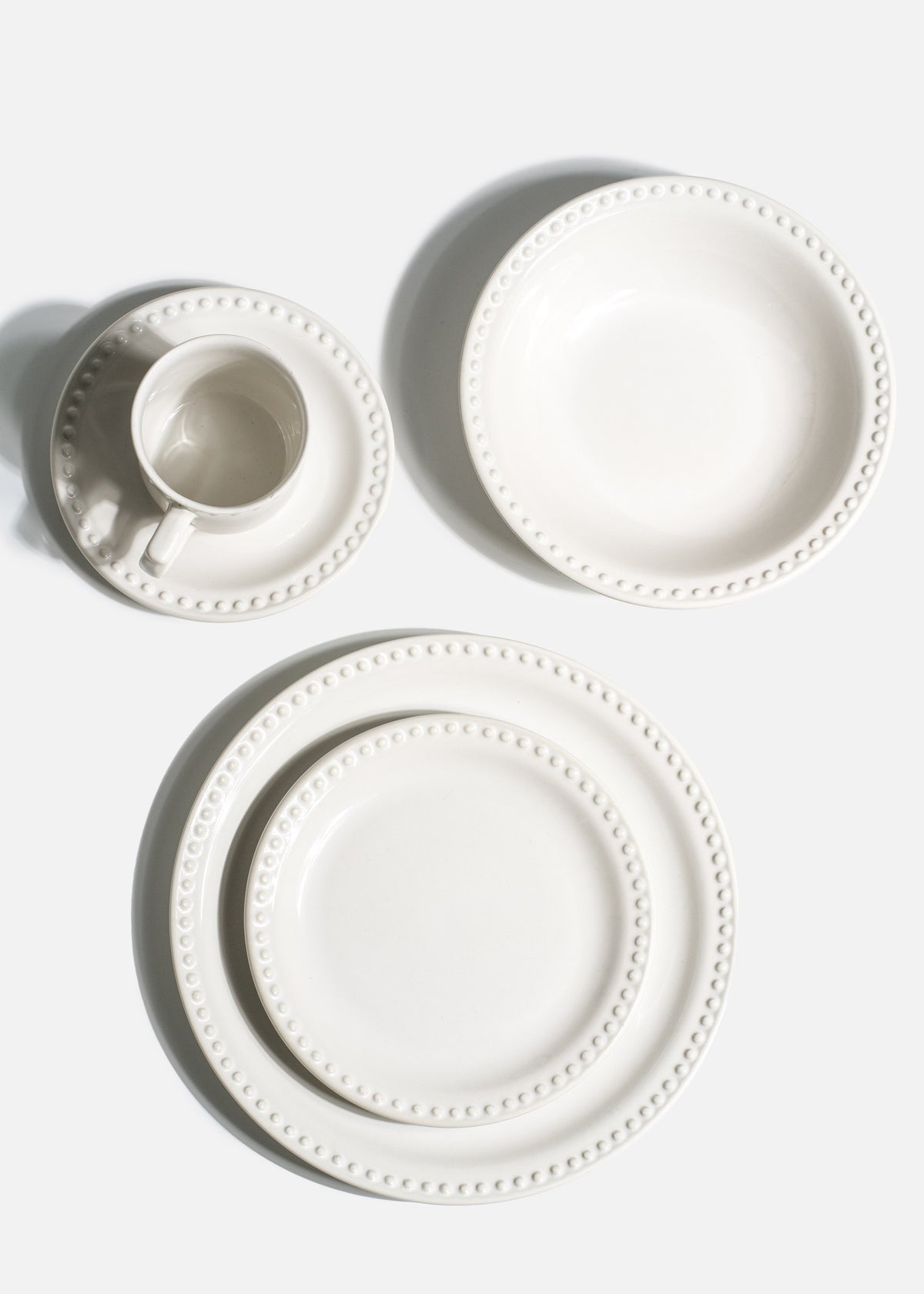 Plato taza de cerámica blanco Monet Ø 16 cm — imagen de producto, vista 4