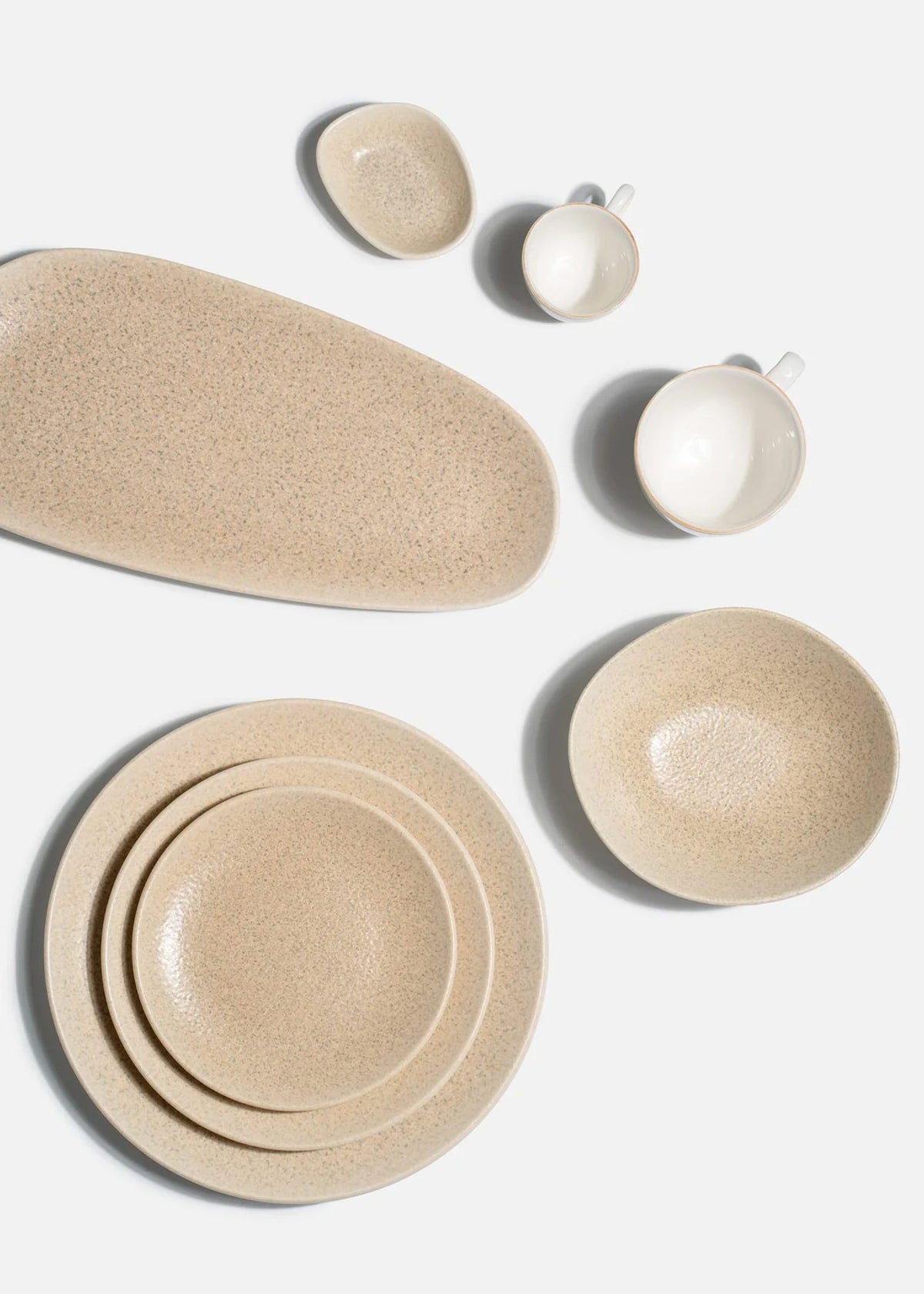 Platos trinche de porcelana arena Niza — imagen de producto, vista 1