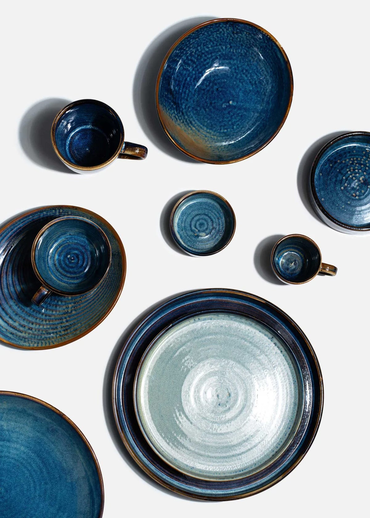 Platos trinche de porcelana azul Efeso — imagen de producto, vista 1