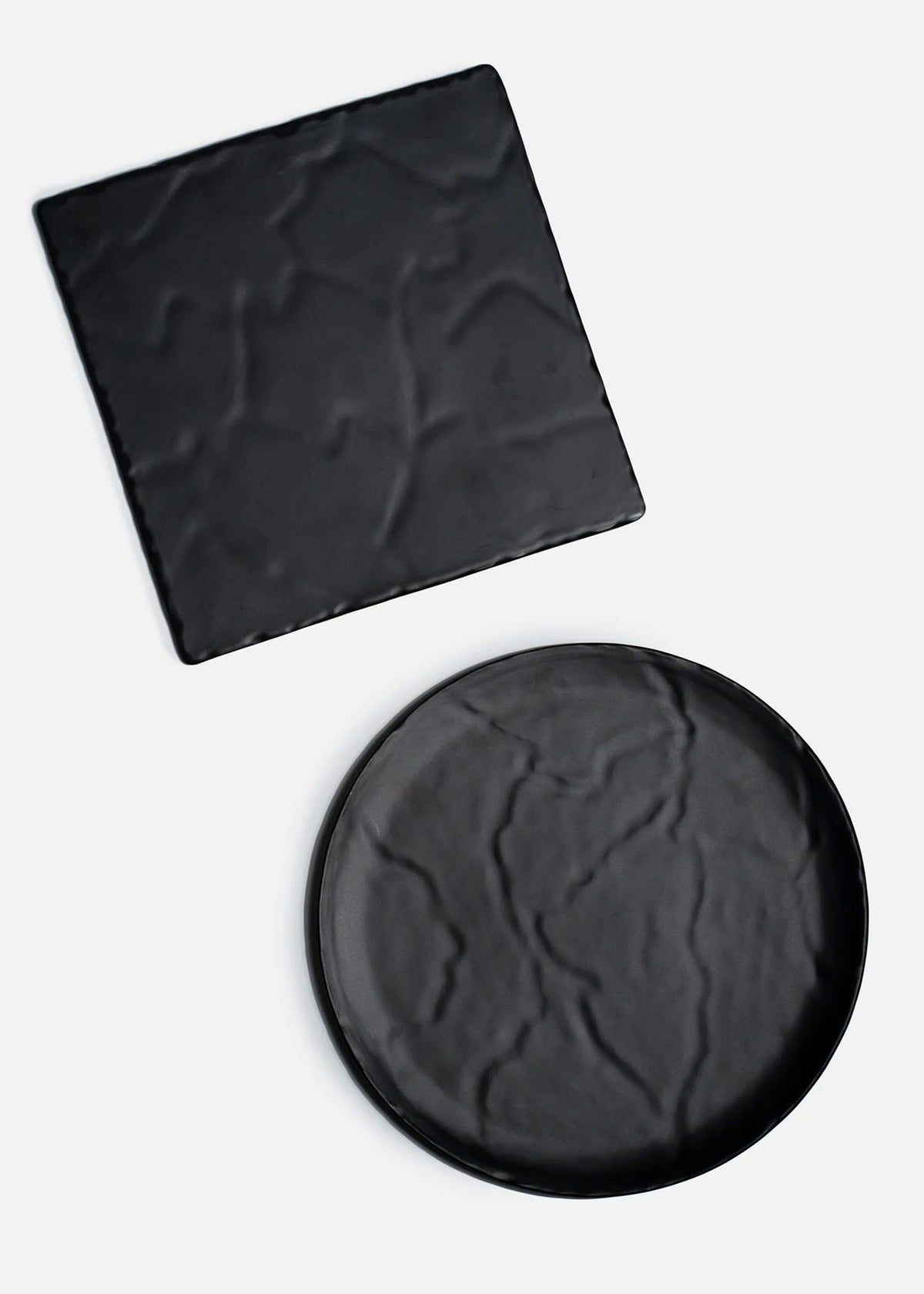 Platos negros de melamina Rivoli — imagen de producto, vista 1