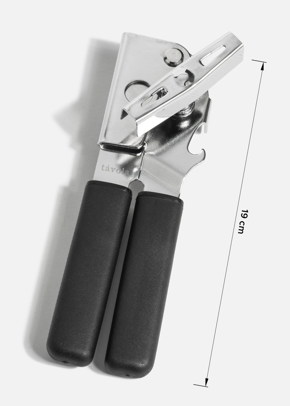 Abrelatas manual de acero inoxidable reforzado plata — imagen de producto