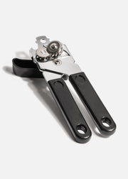 Abrelatas manual compacto de acero inoxidable de uso fácil y resistente para cocina 18 cm — imagen de producto