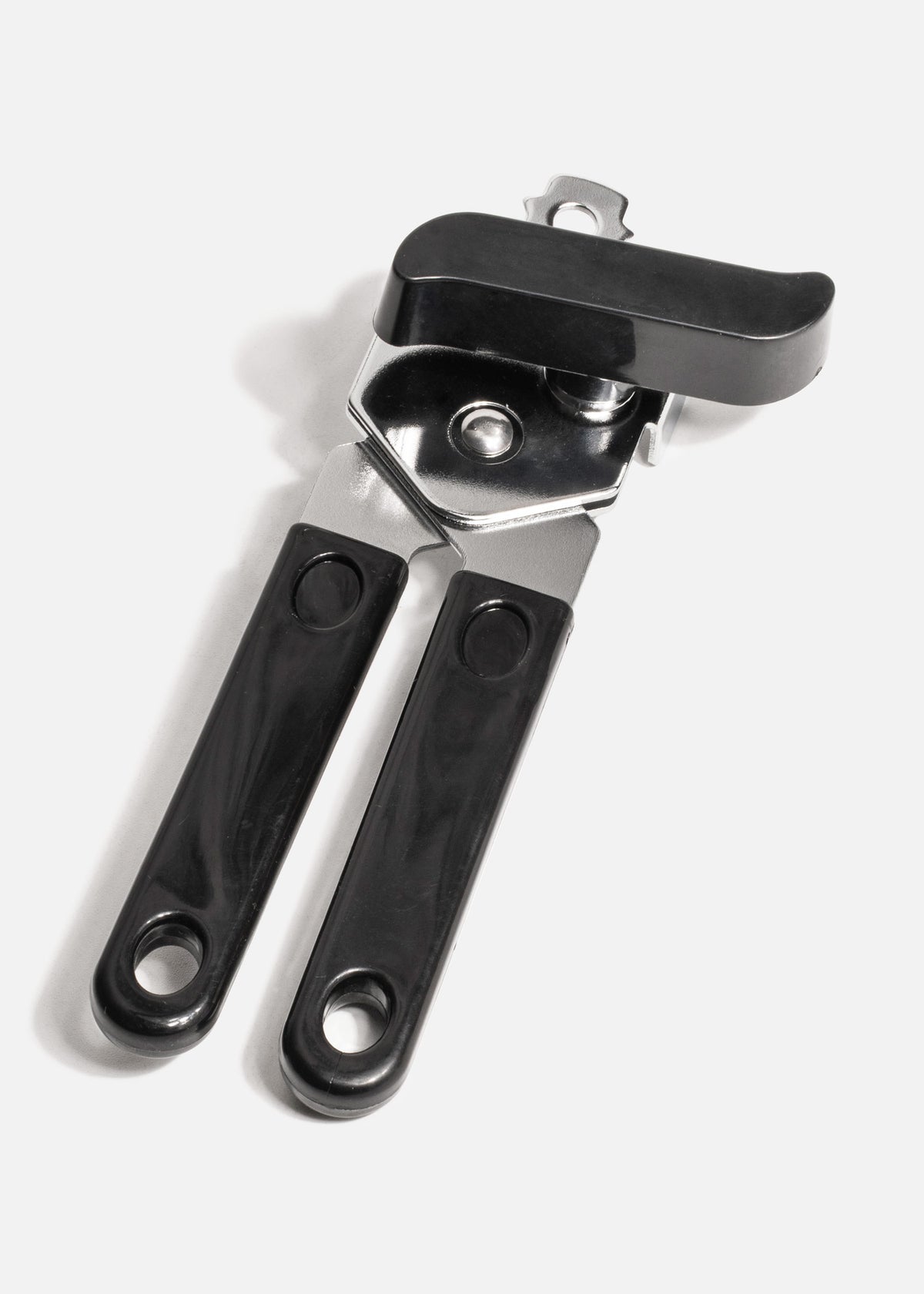 Abrelatas manual compacto de acero inoxidable de uso fácil y resistente para cocina 18 cm — imagen de producto