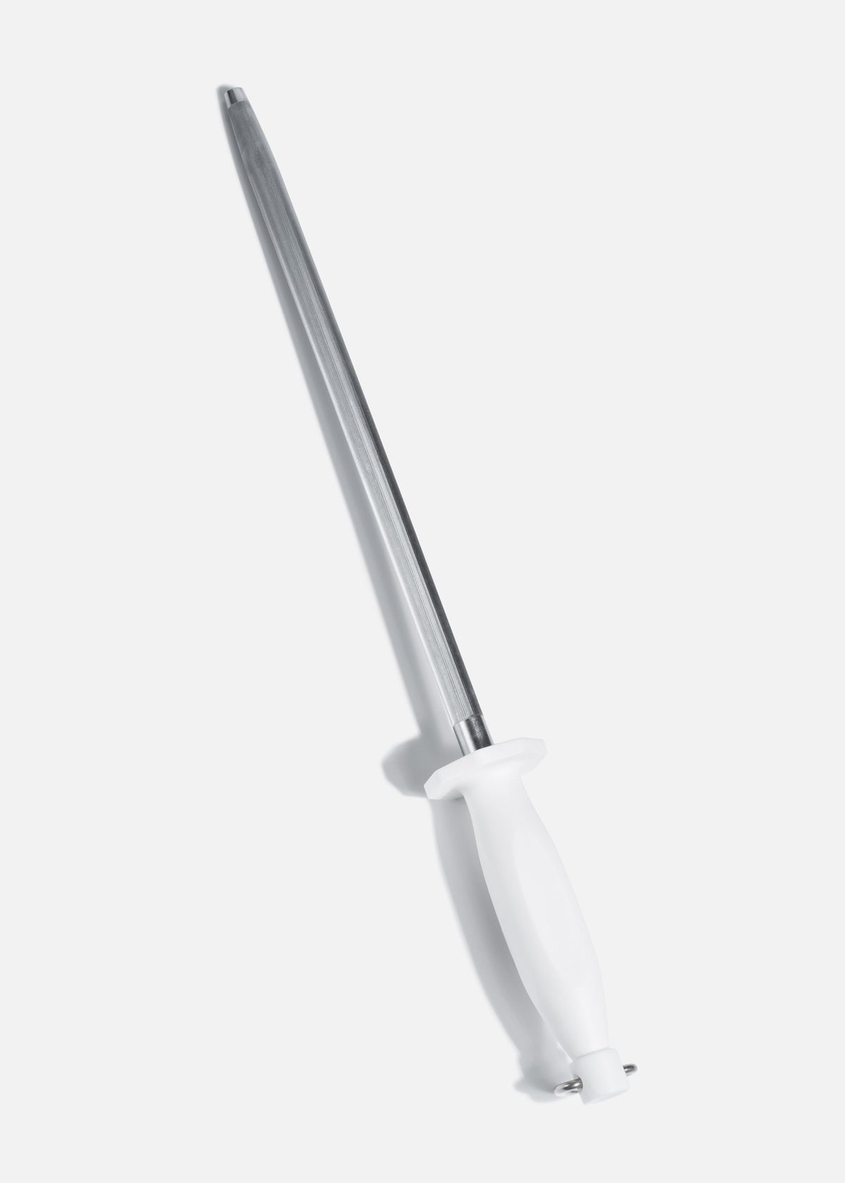 Chaira para cuchillos redonda de acero inoxidable plata 30 cm / 11.8". Premium — imagen de producto