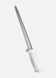 Chaira para cuchillos redonda de acero inoxidable plata 30 cm / 11.8". Premium — imagen de producto