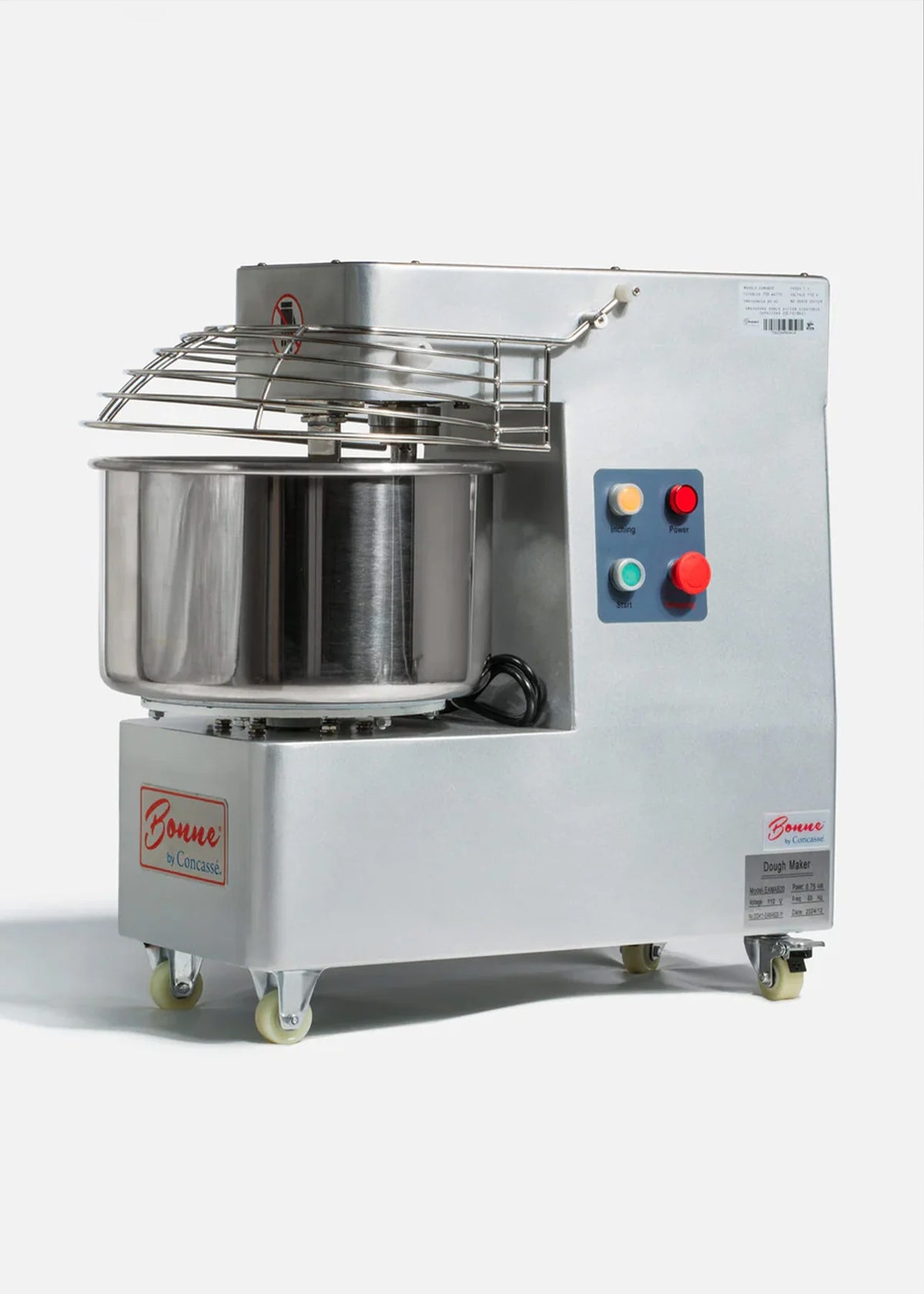 Amasadora doble acción giratoria de acero inoxidable 21 L volumen 8 kg capacidad — imagen de producto