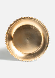 Plato base de plástico dorado Perlas 33 cm — imagen de producto