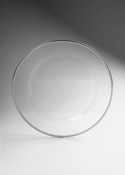 Plato base de vidrio con filo plateado 32.5 cm — imagen de producto