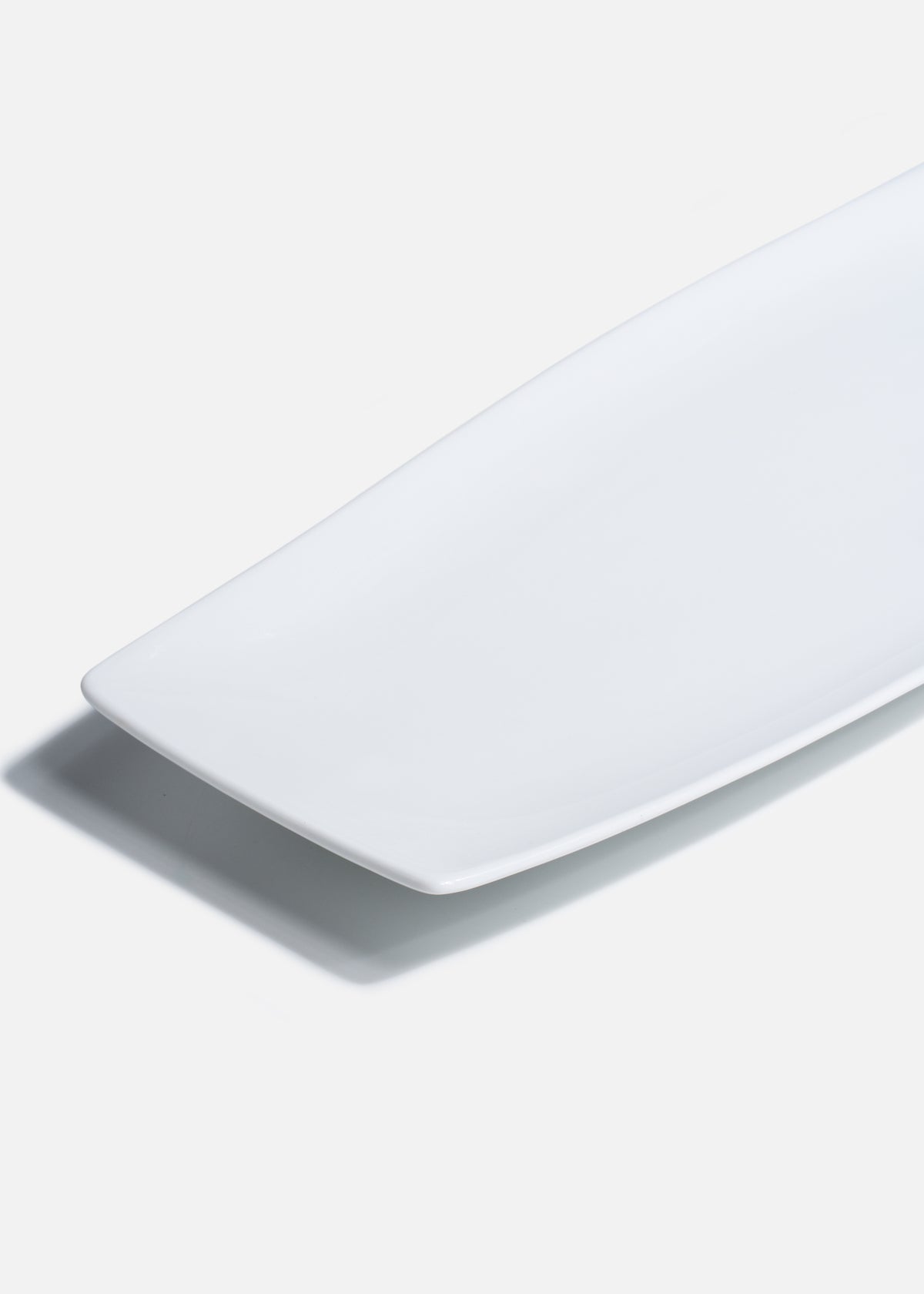 Bandeja rectangular de porcelana blanco Tray 42.5 X15.5 cm — imagen de producto, vista 3