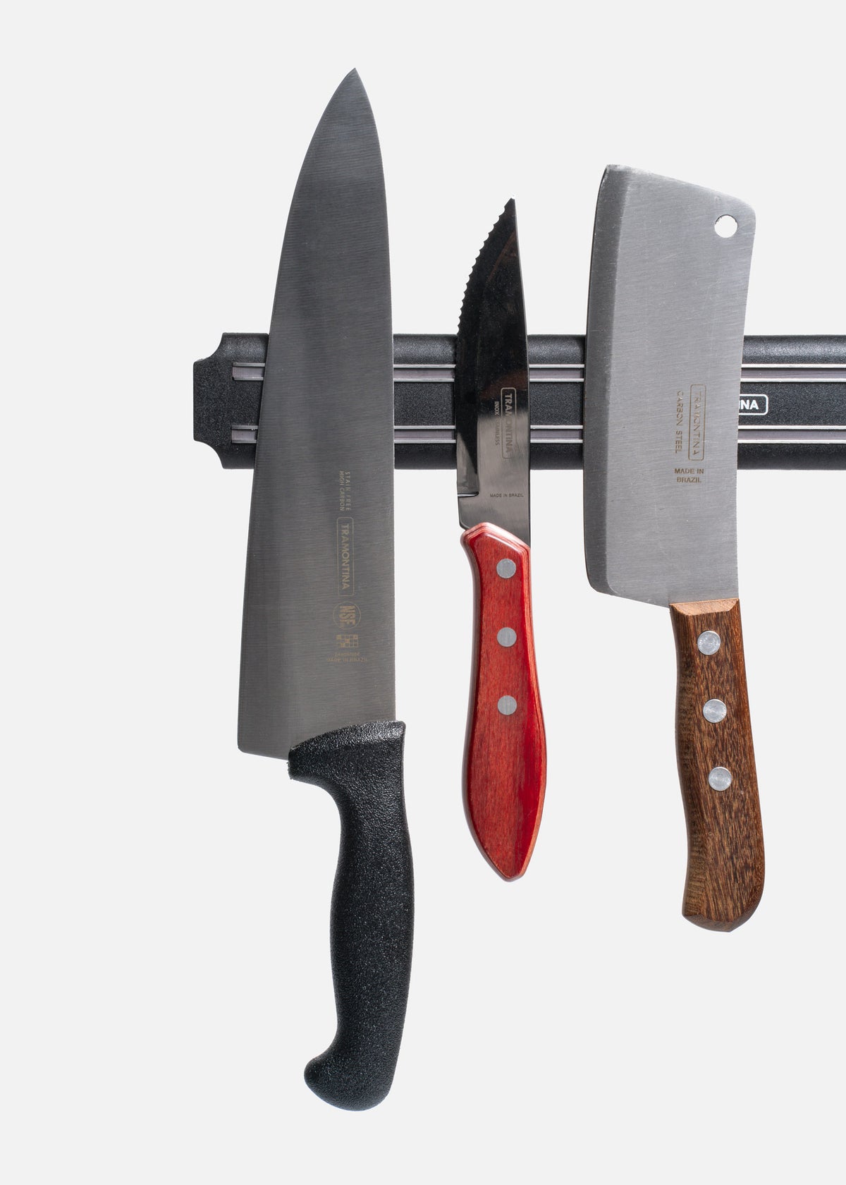 Barra magnética para cuchillos de plástico y acero inoxidable Mag Strip 38 cm — imagen de producto