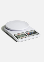 Bascula digital para cocina de plástico blanco 10 kg — imagen de producto
