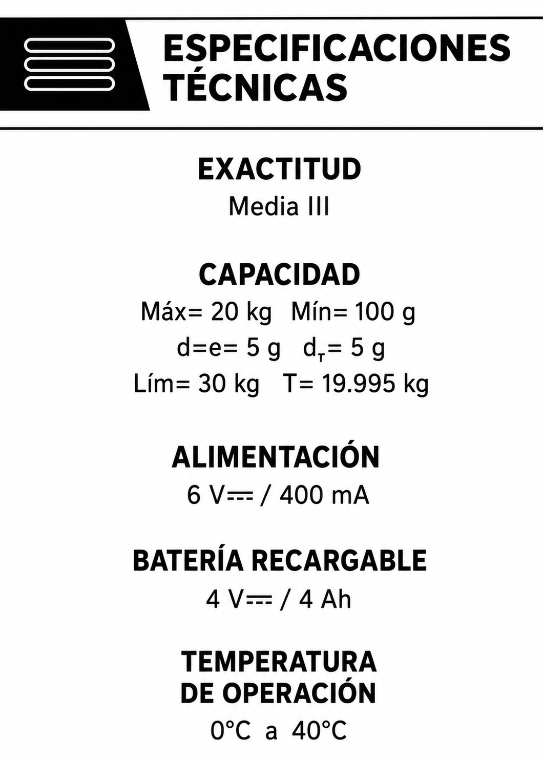 Báscula electrónica comercial peso / precio multifunciones con batería recargable 20 kg división mínima 5 g plato de plástico ABS de 29x22 cm. Rhino VINS-20 — imagen de producto