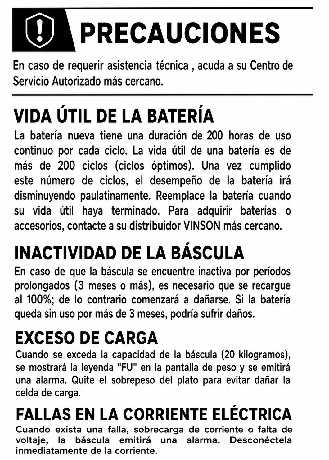 Báscula electrónica comercial peso / precio multifunciones con batería recargable 20 kg división mínima 5 g plato de plástico ABS de 29x22 cm. Rhino VINS-20 — imagen de producto