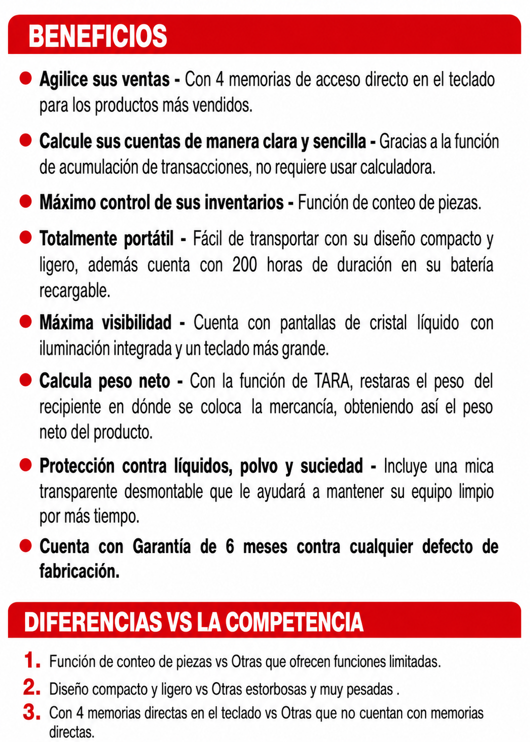 Báscula electrónica comercial peso / precio multifunciones 30 kg división mínima 5 g plato de acero inoxidable de 27.5x21.5 cm. Rhino VINS-30 — imagen de producto