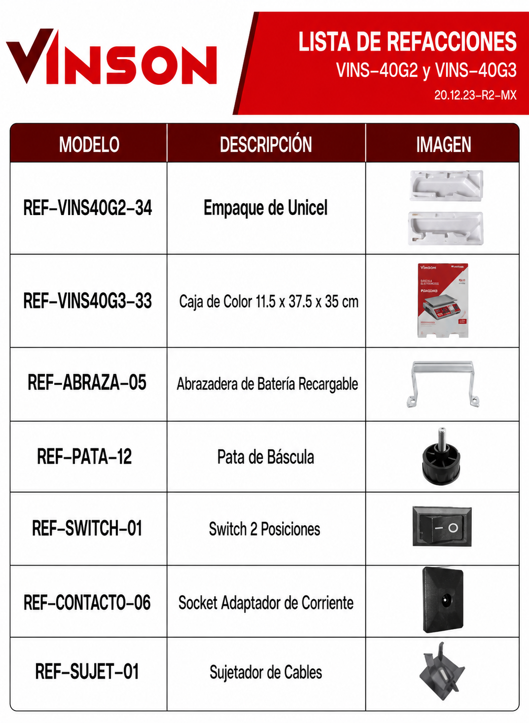 Báscula electrónica comercial peso / precio multifunciones 40 kg división mínima 5 g plato de acero inoxidable de 31.5x24 cm. Rhino VINS-40 — imagen de producto
