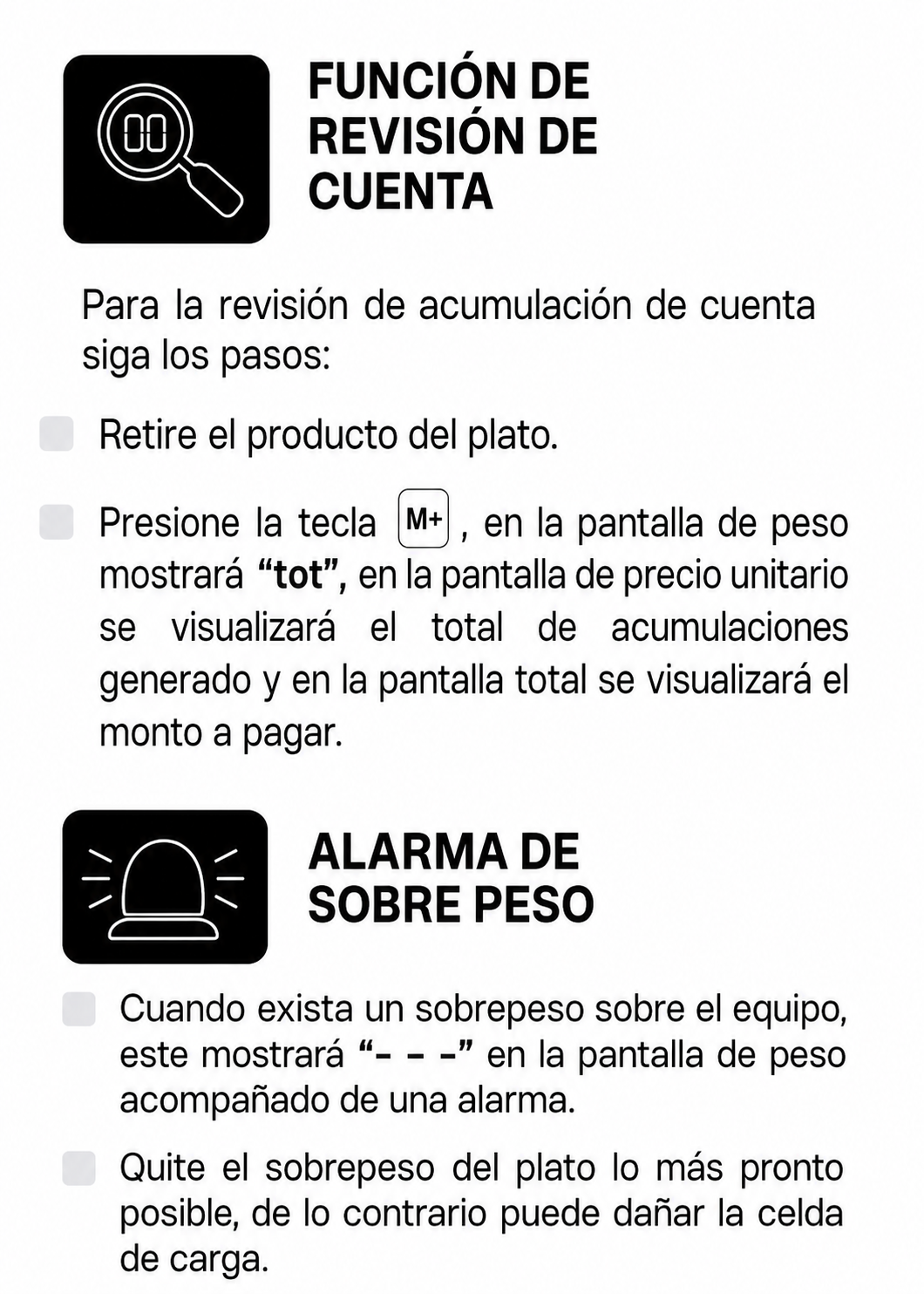 Bascula electrónica profesional comercial multifunciones peso / precio 40 kg división mínima 5 g plato de acero inoxidable de 32.5x23.8 cm. Rhino BARCOM-40 — imagen de producto