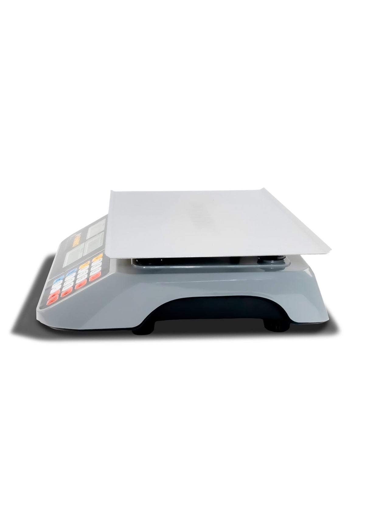 Bascula electrónica multifunciones peso / precio multifunciones con puerto USB y batería recargable capacidad máxima 60 kg división mínima 5 g plato de acero inoxidable de 36x26 cm. Rhino BAR-10 — imagen de producto