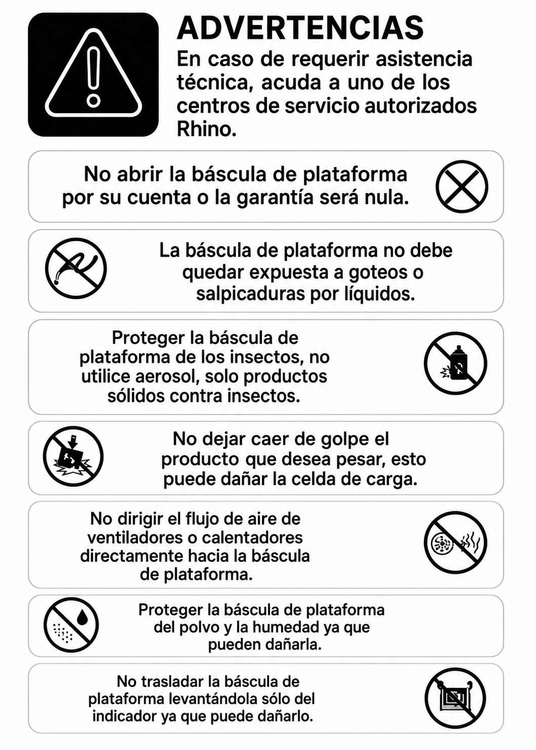 Bascula de plataforma peso / precio con indicador de acero plegable y batería recargable 100 kg división mínima 10 g plato de acero de carbono de 32x42 cm. Rhino BAPCA-100 — imagen de producto