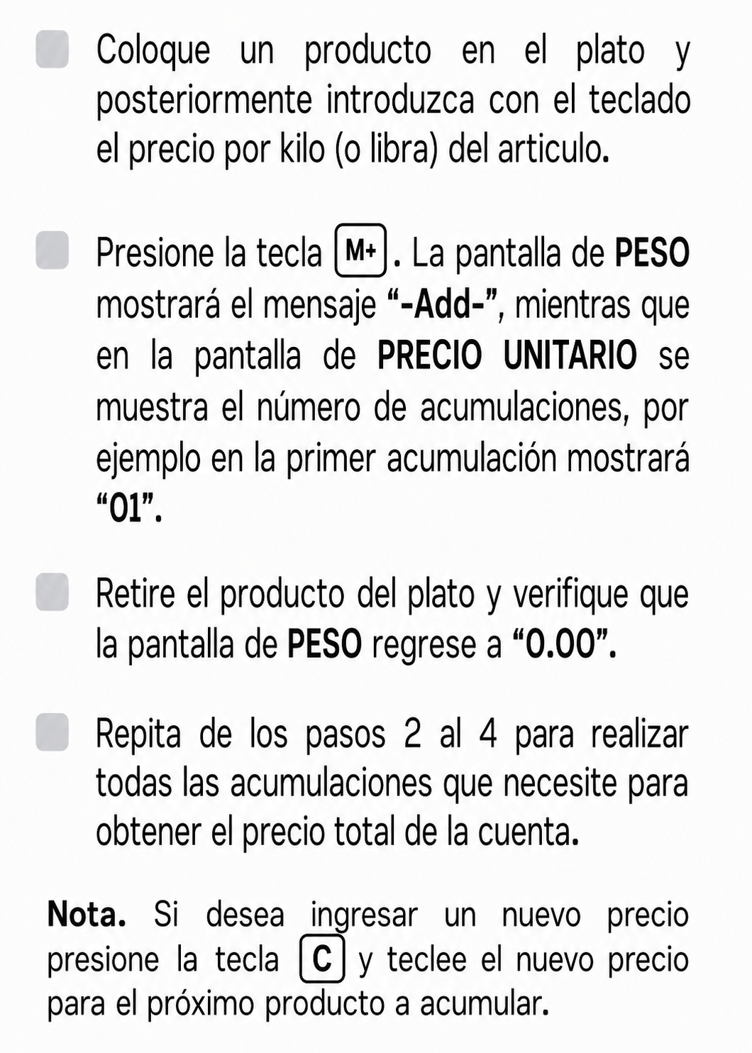 Bascula de plataforma peso / precio con indicador de acero plegable y batería recargable 100 kg división mínima 10 g plato de acero de carbono de 32x42 cm. Rhino BAPCA-100 — imagen de producto