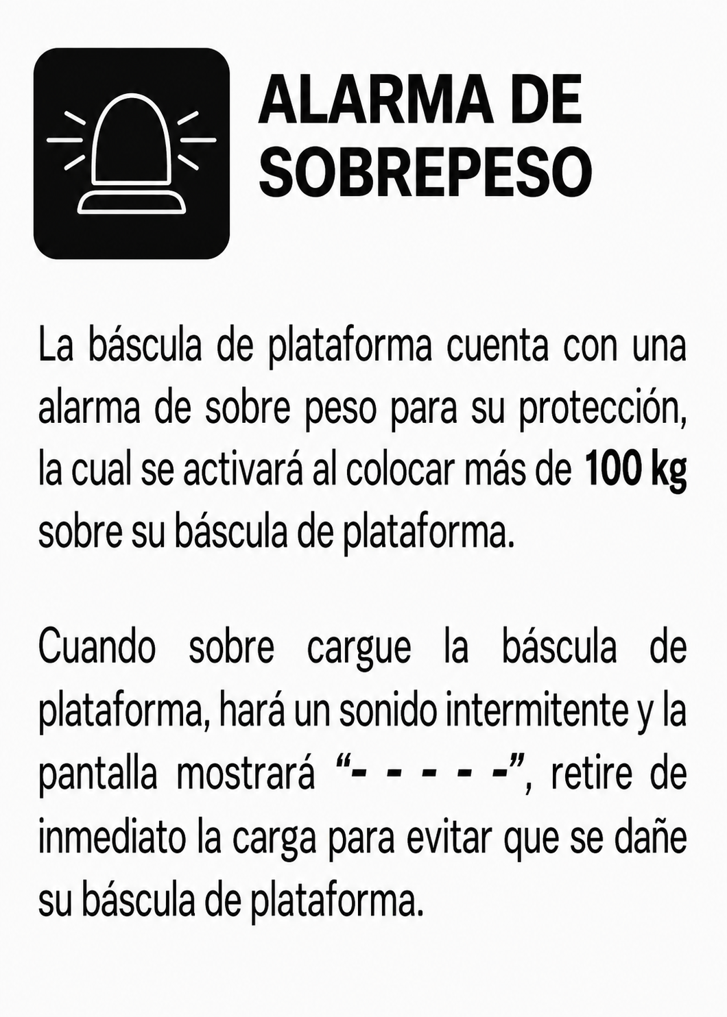 Bascula de plataforma peso / precio con indicador de acero plegable y batería recargable 100 kg división mínima 10 g plato de acero de carbono de 32x42 cm. Rhino BAPCA-100 — imagen de producto