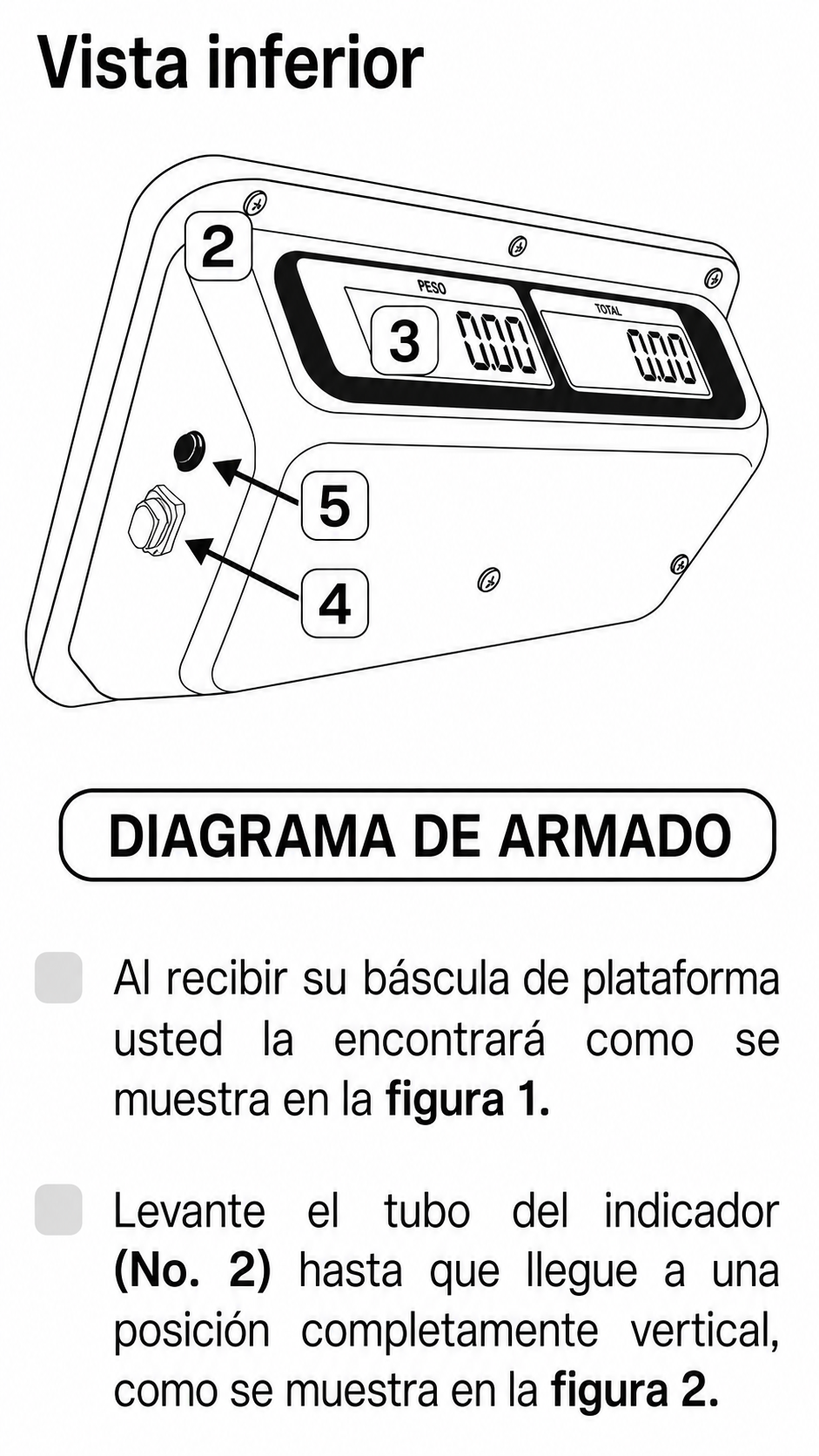 Bascula de plataforma peso / precio con indicador de acero plegable y batería recargable 100 kg división mínima 10 g plato de acero de carbono de 32x42 cm. Rhino BAPCA-100 — imagen de producto