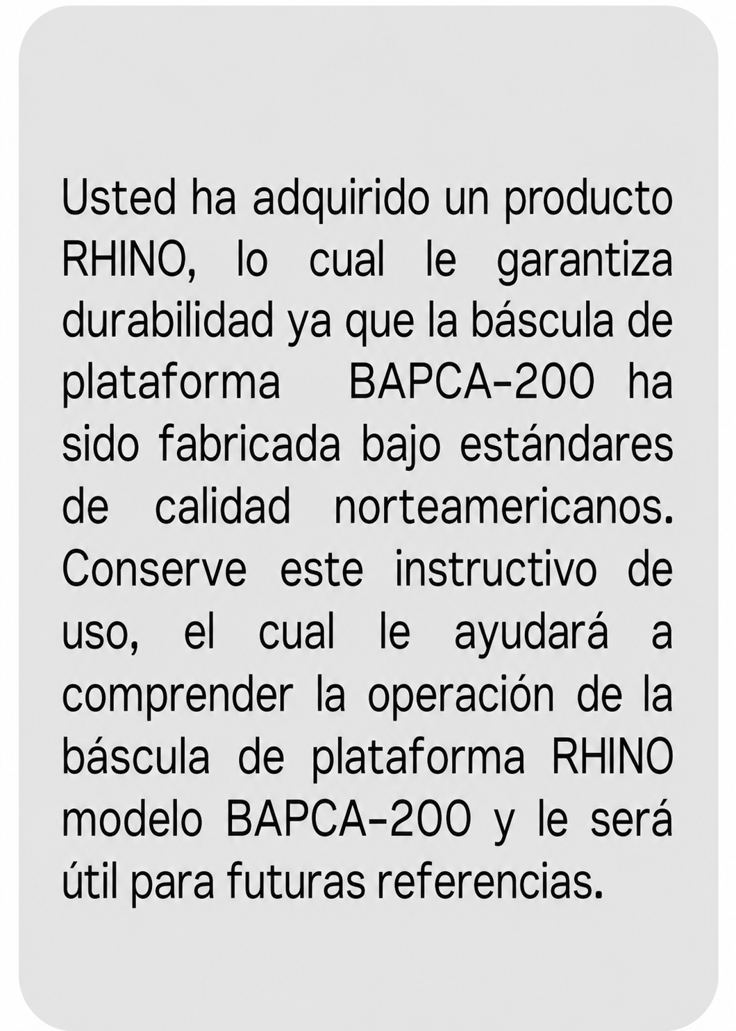 Bascula de plataforma peso / pecio plegable con indicador de acero y batería recargable 200 kg división minima 20 g plato de acero de carbono de 39x49 cm. Rhino BAPCA-200 — imagen de producto