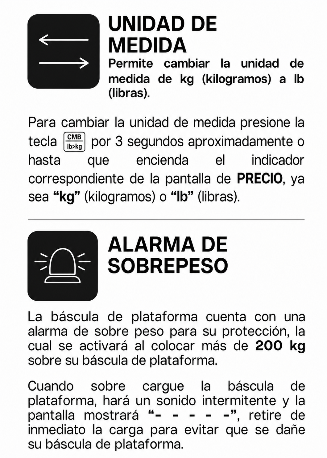 Bascula de plataforma peso / pecio plegable con indicador de acero y batería recargable 200 kg división minima 20 g plato de acero de carbono de 39x49 cm. Rhino BAPCA-200 — imagen de producto