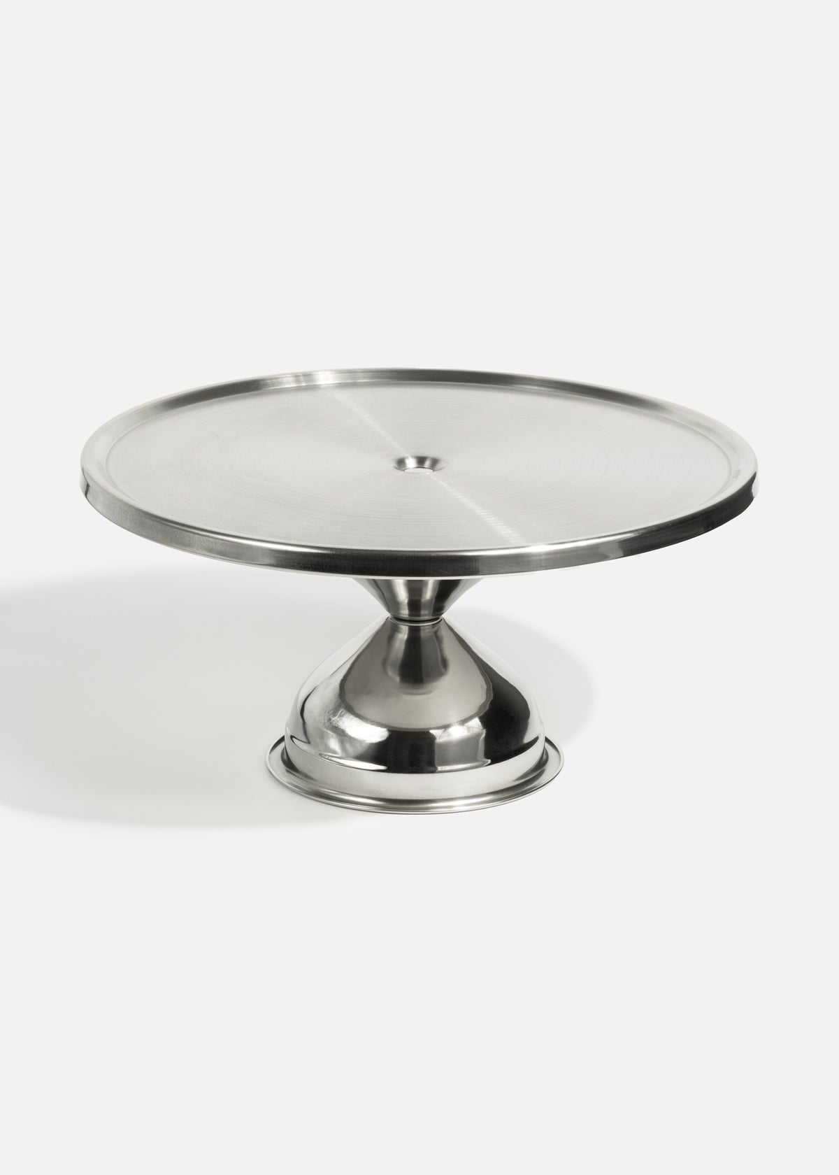 Base para pastel metálica plata de aluminio 13" — imagen de producto