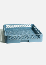 Transportadora de plástico gris para 49 cubiertos 50x50x10 cm — imagen de producto