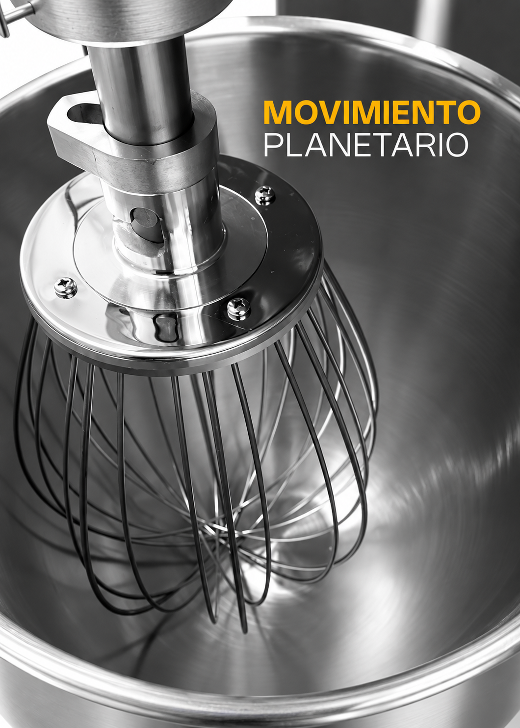 Batidora planetaria de acero inoxidable plata 40 L, amasado 9 kg — imagen de producto