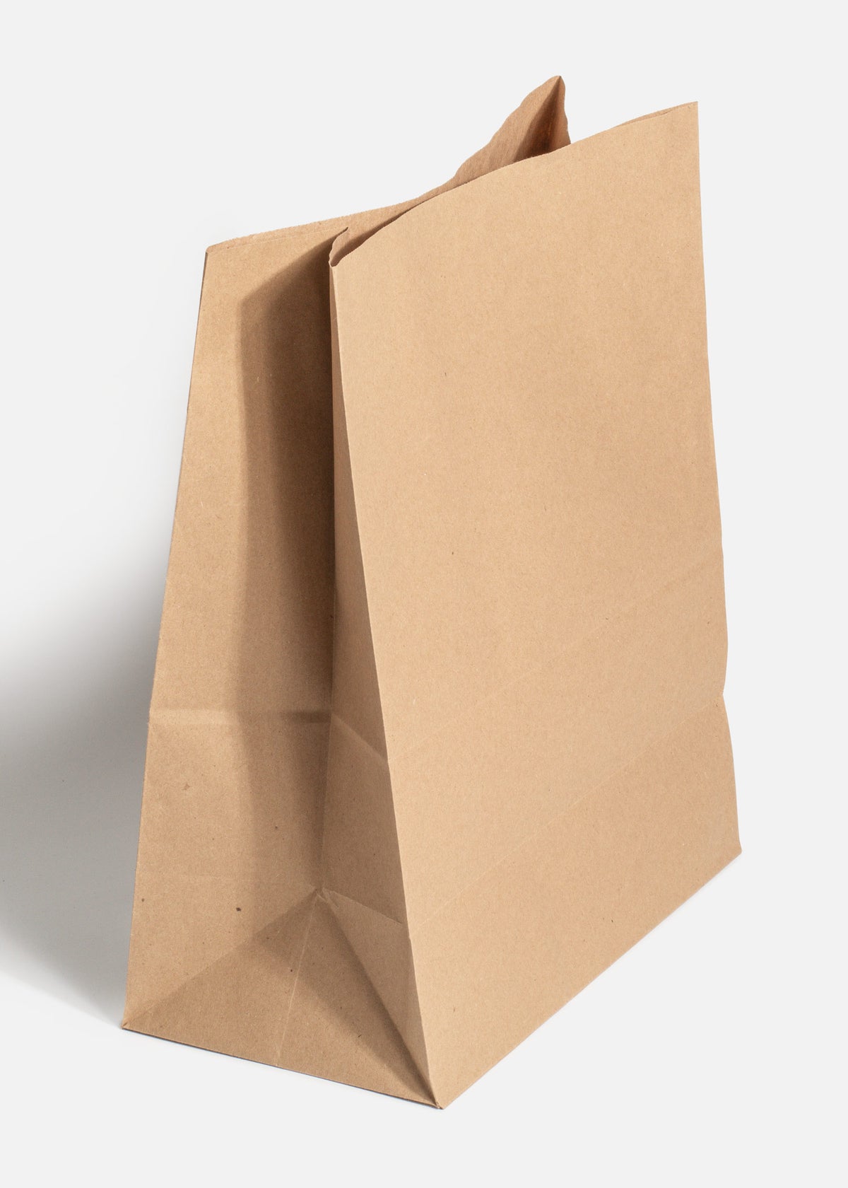 Bolsa de papel kraft café 32 gr Sac 28x15X35 cm — imagen de producto