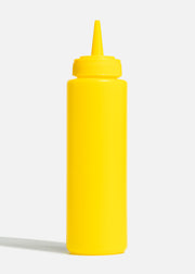 Botella dispensadora para aderezo de plástico amarilla NSF 236 ml — imagen de producto