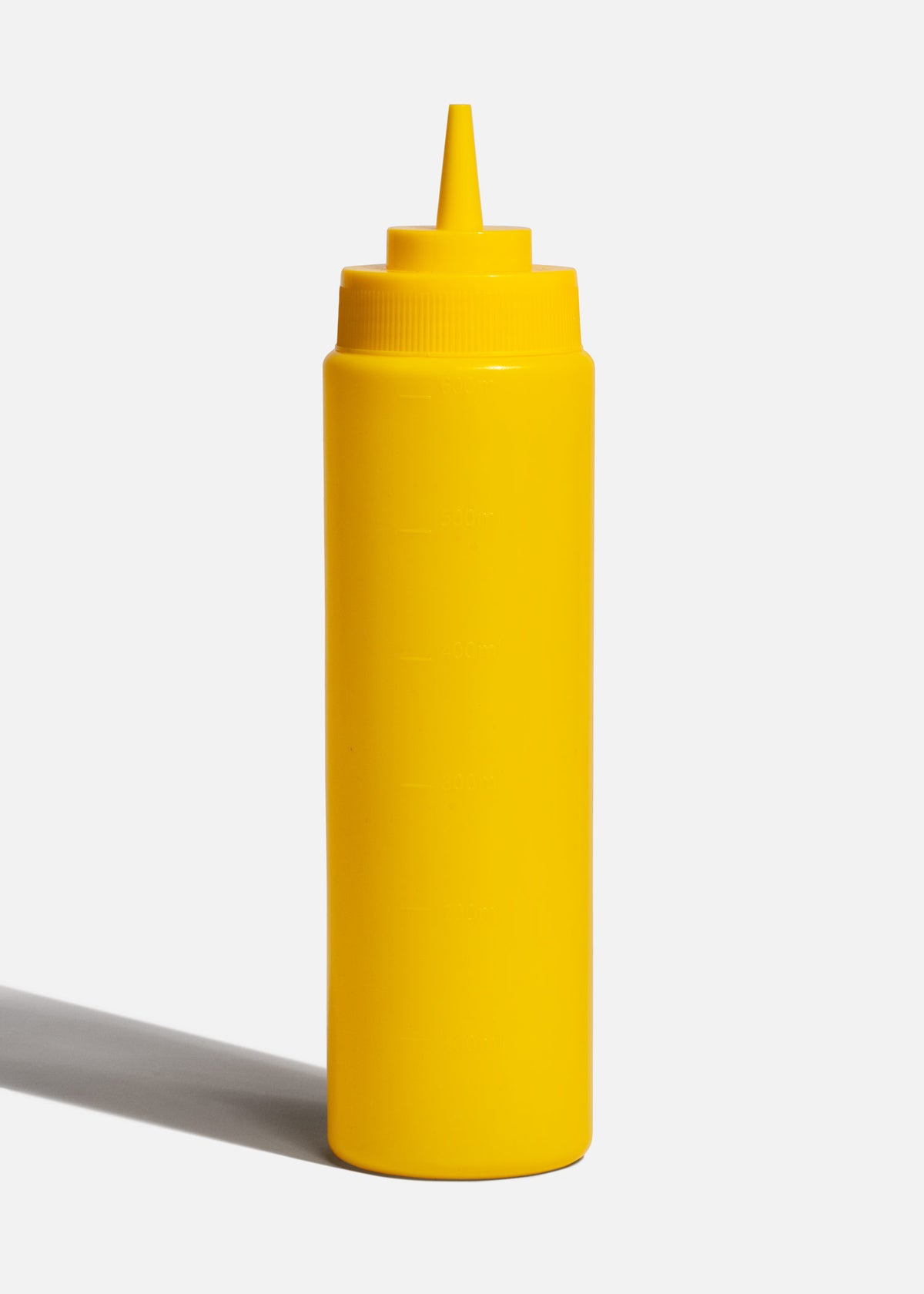 Botella de plástico amarillo dispensadora para aderezo 709 ml — imagen de producto