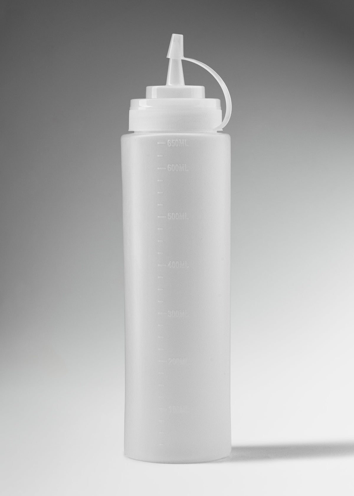 Botella dispensadora de plástico transparente 24 oz