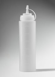 Botella dispensadora de plástico transparente 24 oz