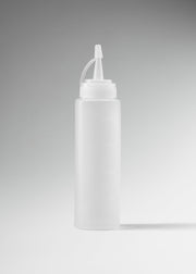 Botella dispensadora de plástico transparente 8 oz