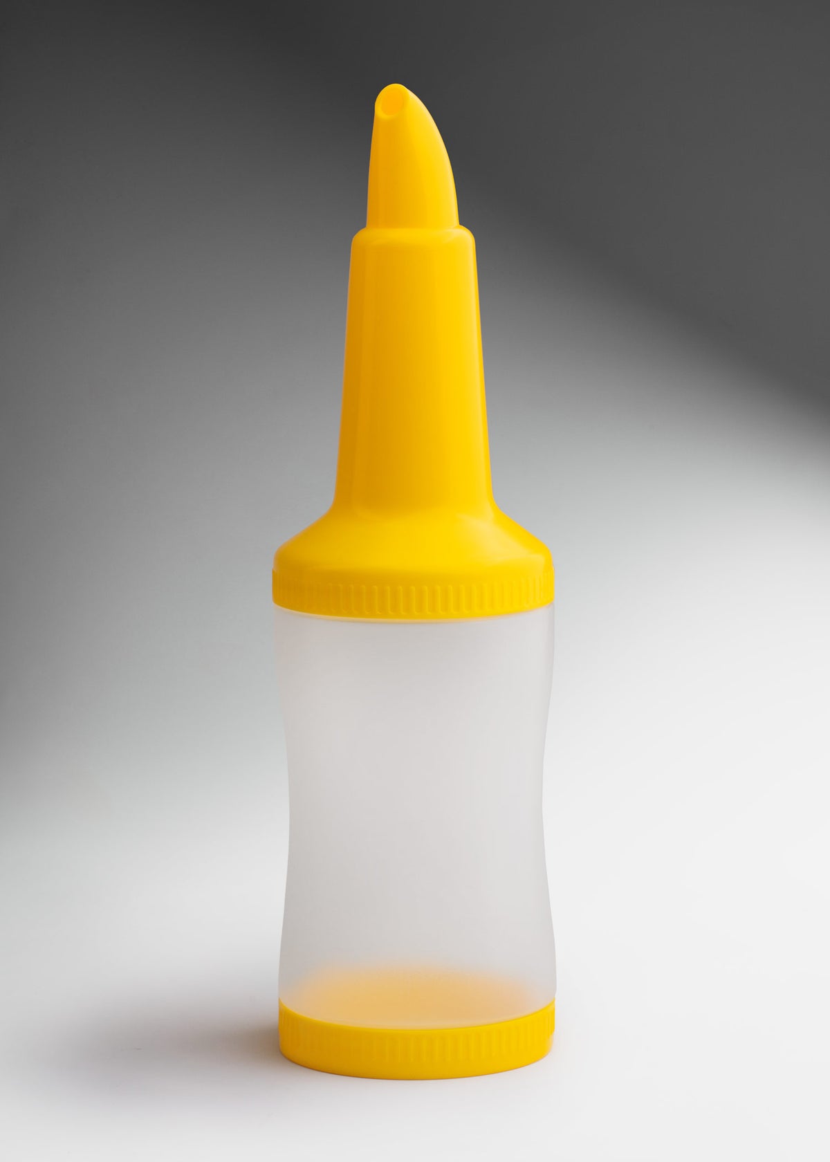 Botella dosificadora para mezcla de plástico amarillo 1 L — imagen de producto