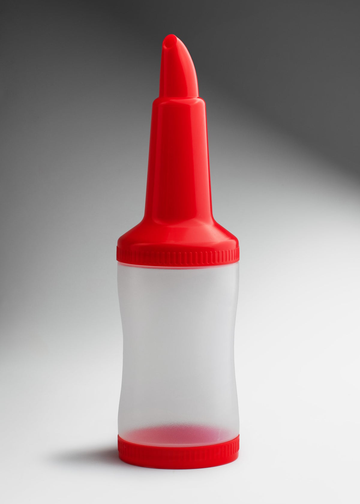 Botella dosificadora para mezcla de plástico rojo 1 L — imagen de producto