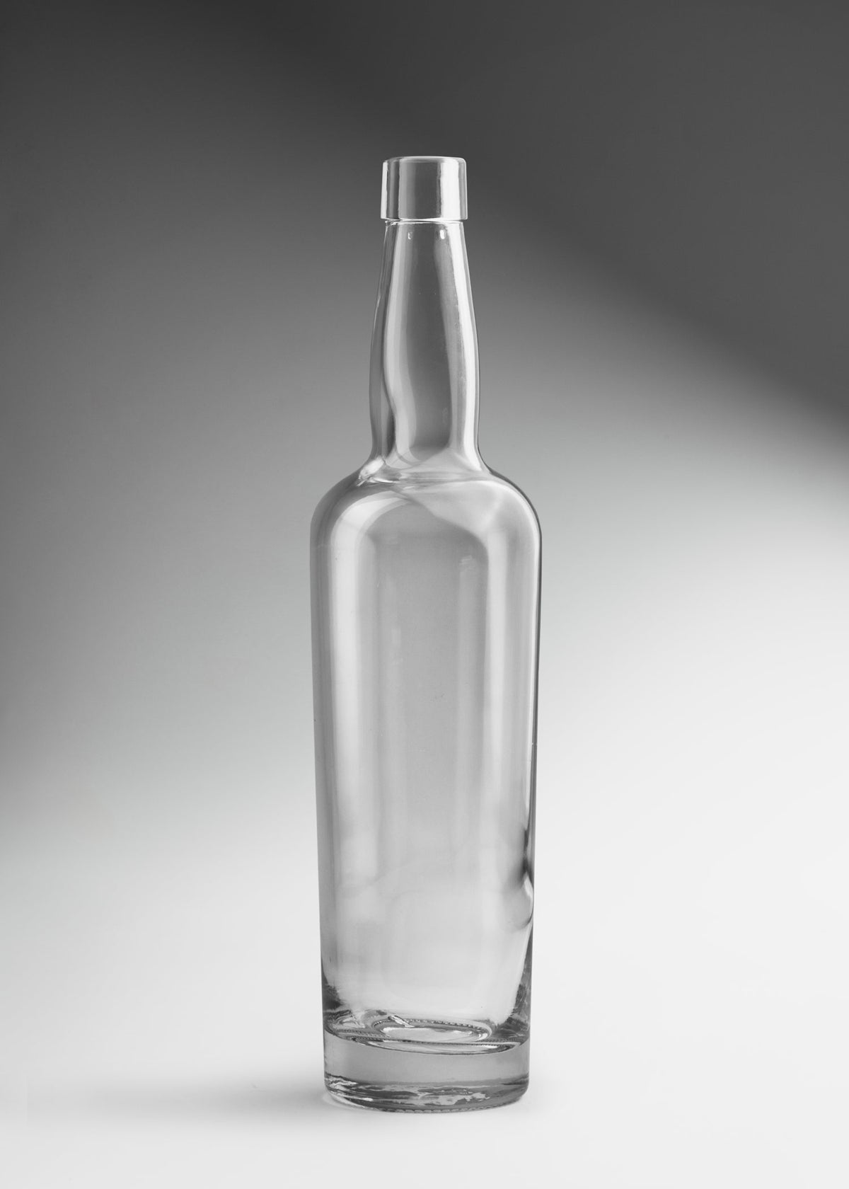 Botella mezcalera de vidrio transparente Premium Louisville 750 ml — imagen de producto