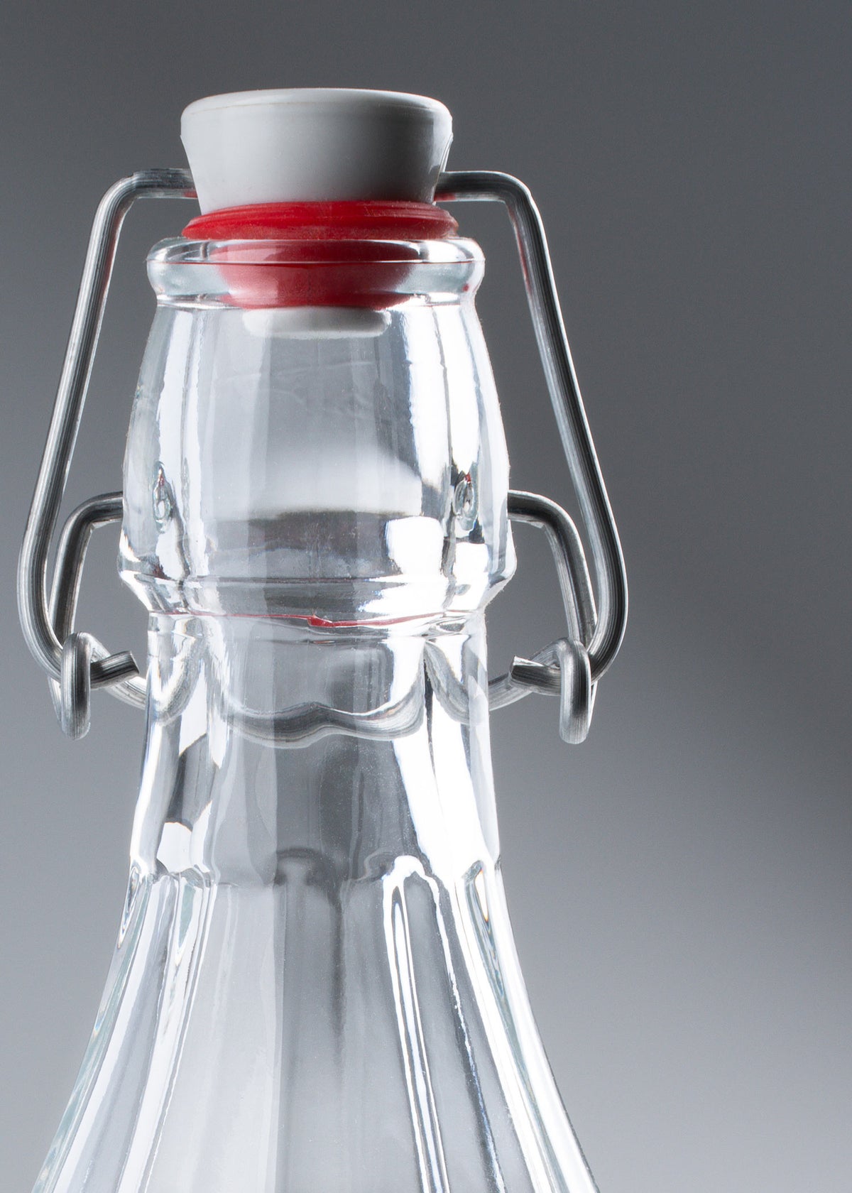 Botella de vidrio transparente 998 ml — imagen de producto, vista 2