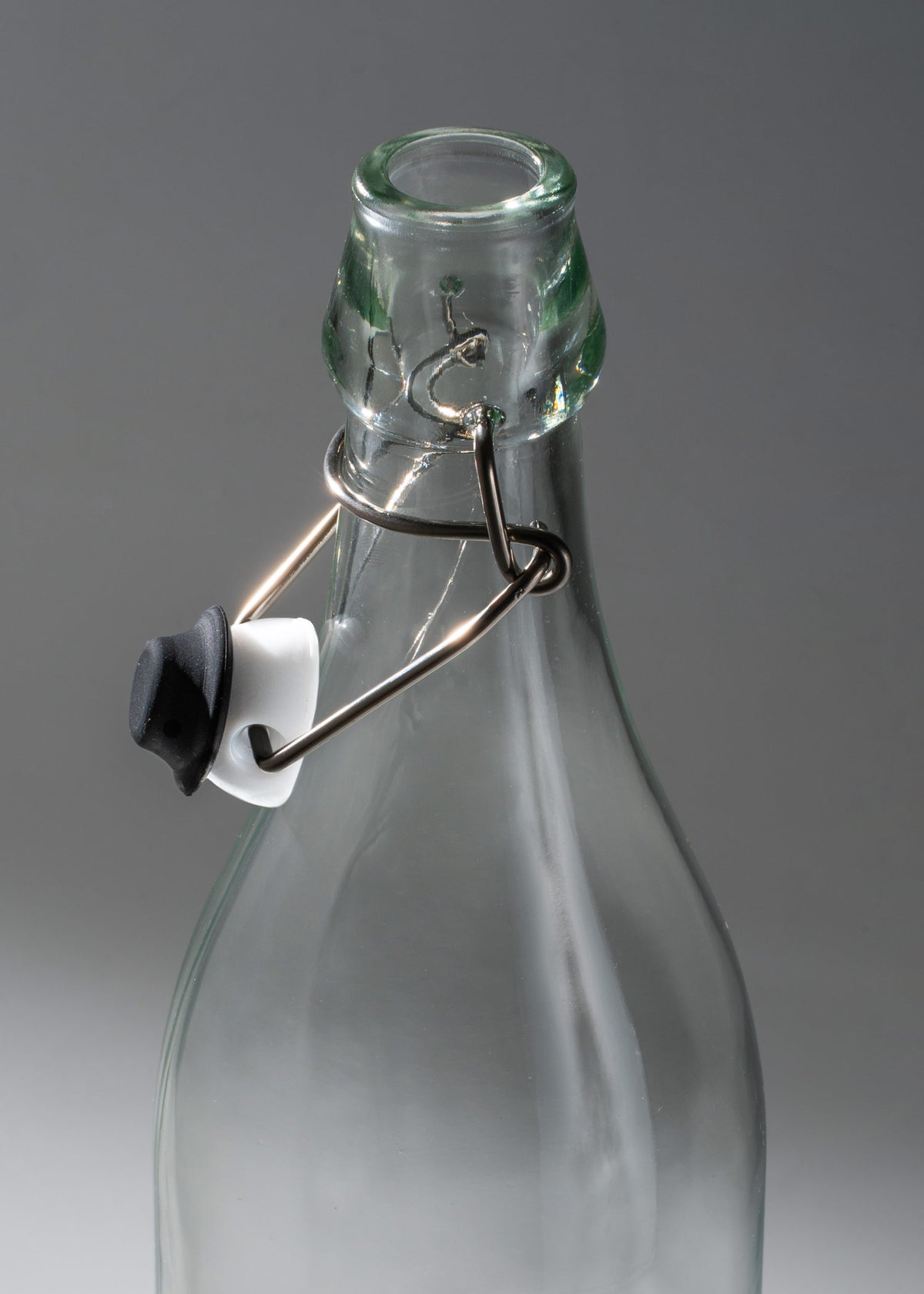 Botella de vidrio con tapa clip hermética de 1000 ml