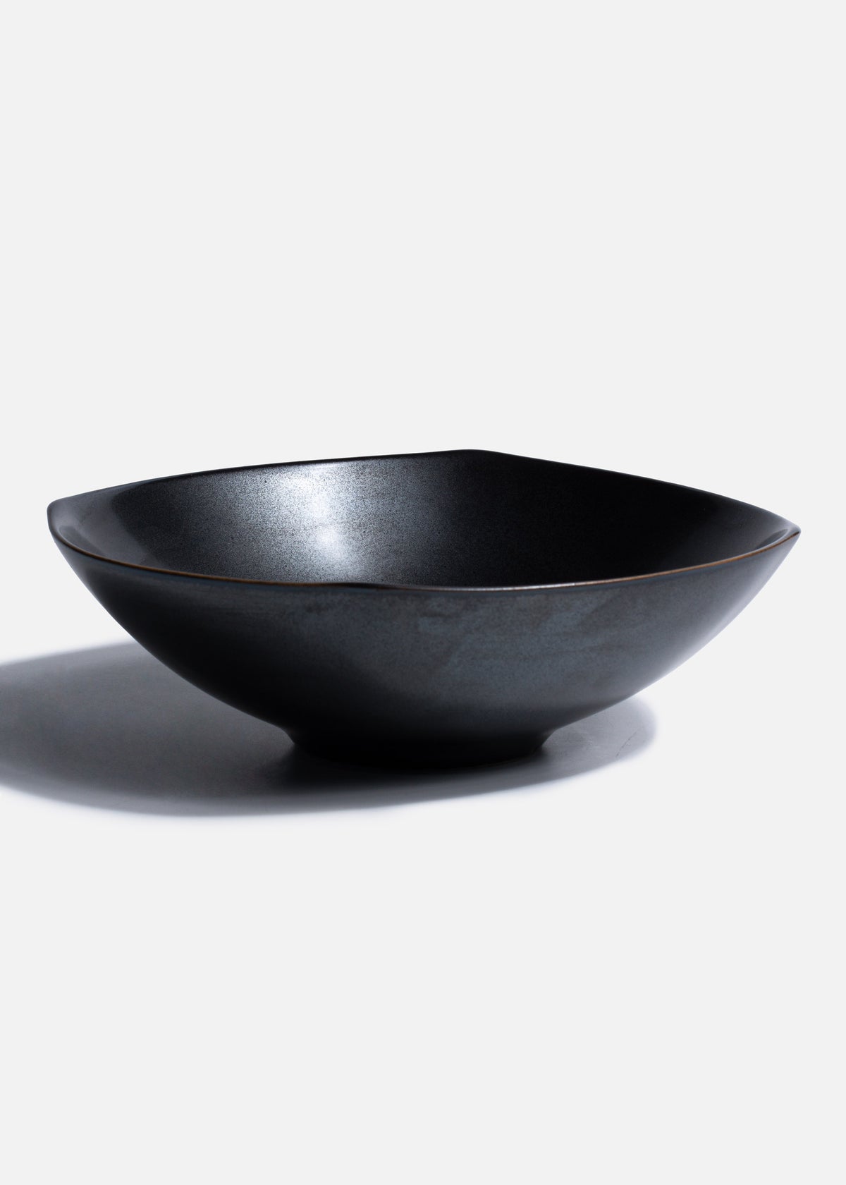 Bowl cuadrado de porcelana negro Quadra Black 340 ml — imagen de producto, vista 1