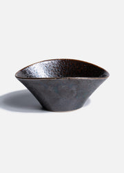 Bowl de porcelana negro Kujaku 12.5 x 9.5 x 4.5 cm — imagen de producto, vista 1
