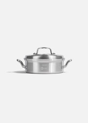 Budinera de aluminio grado alimenticio plata  triple fuerte con tapa NSF 3 L — imagen de producto