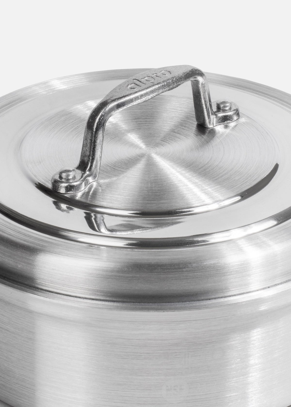 Budinera de aluminio grado alimenticio plata  triple fuerte con tapa NSF 3 L — imagen de producto